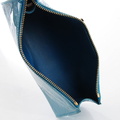 Louis Vuitton Vernis Trousse Cosmetic Pouch Blue Galactic 5 of 7