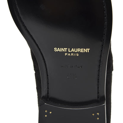 Saint Laurent Suede Slim Chelsea Boots 41.5 Black 8 of 10
