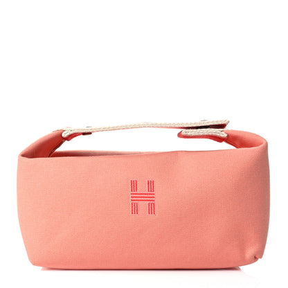 Hermes Canvas Small Bride-A-Brac Pouch Goyave 1 of 10