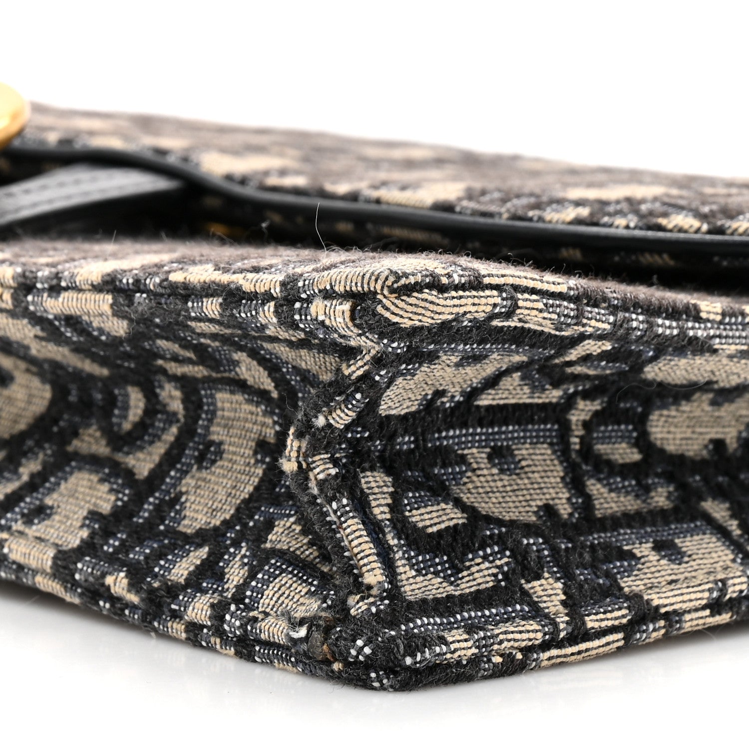Christian Dior Oblique Saddle Chain Pouch Blue 9 of 12