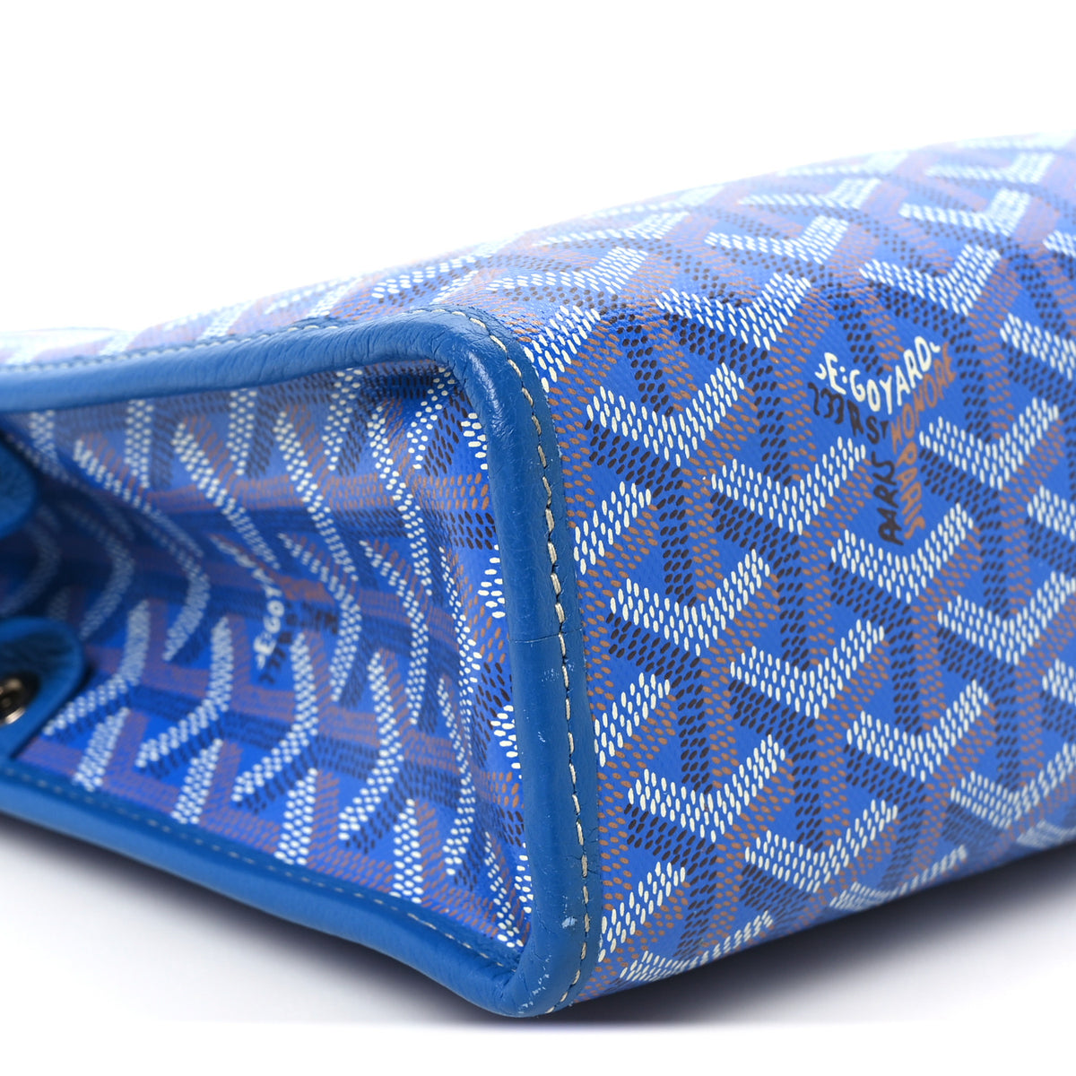 Goyard Goyardine Jouvence Toiletry Pouch Sky Blue 9 of 10