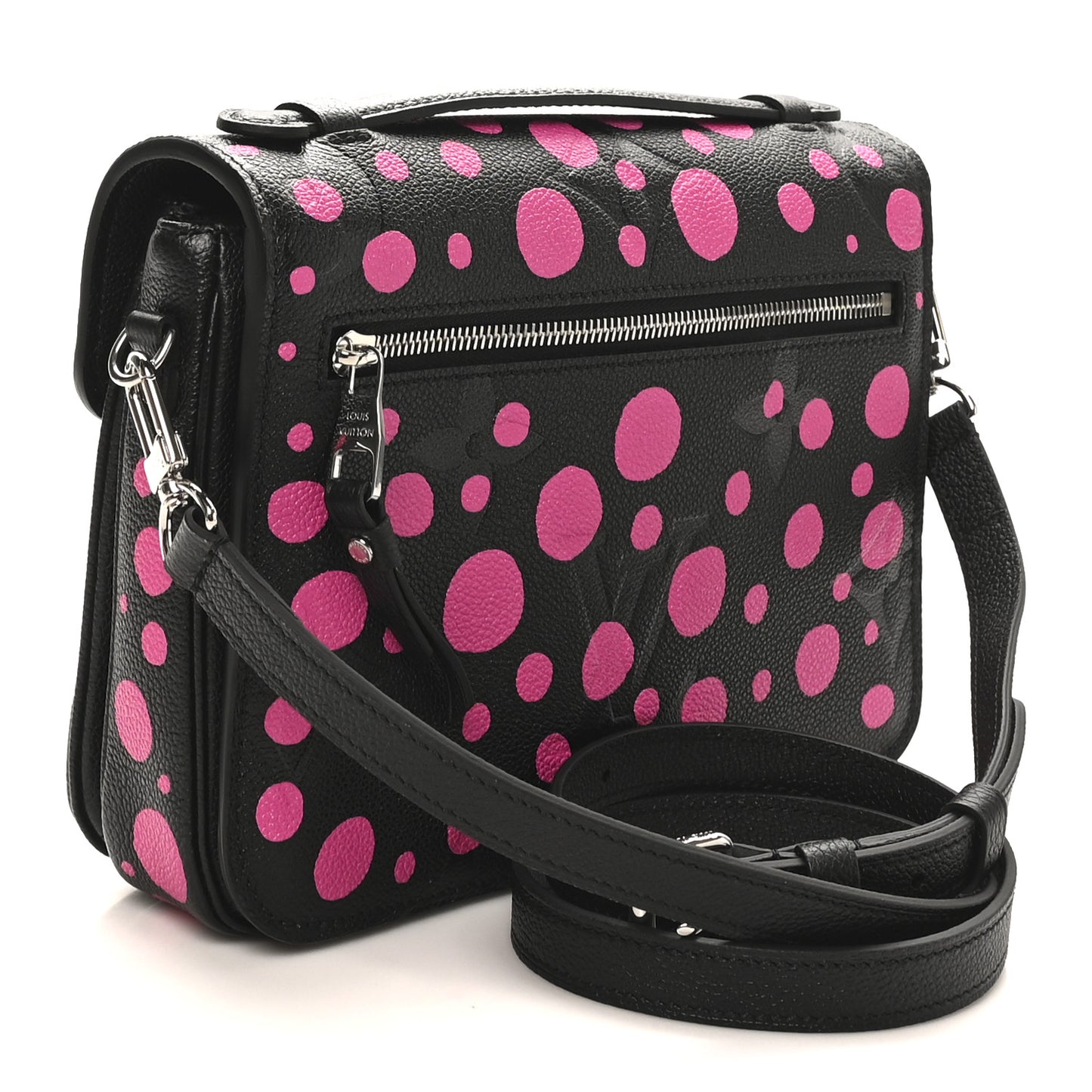 LV x YK Empreinte Monogram Giant Pochette Metis Black Fuchsia