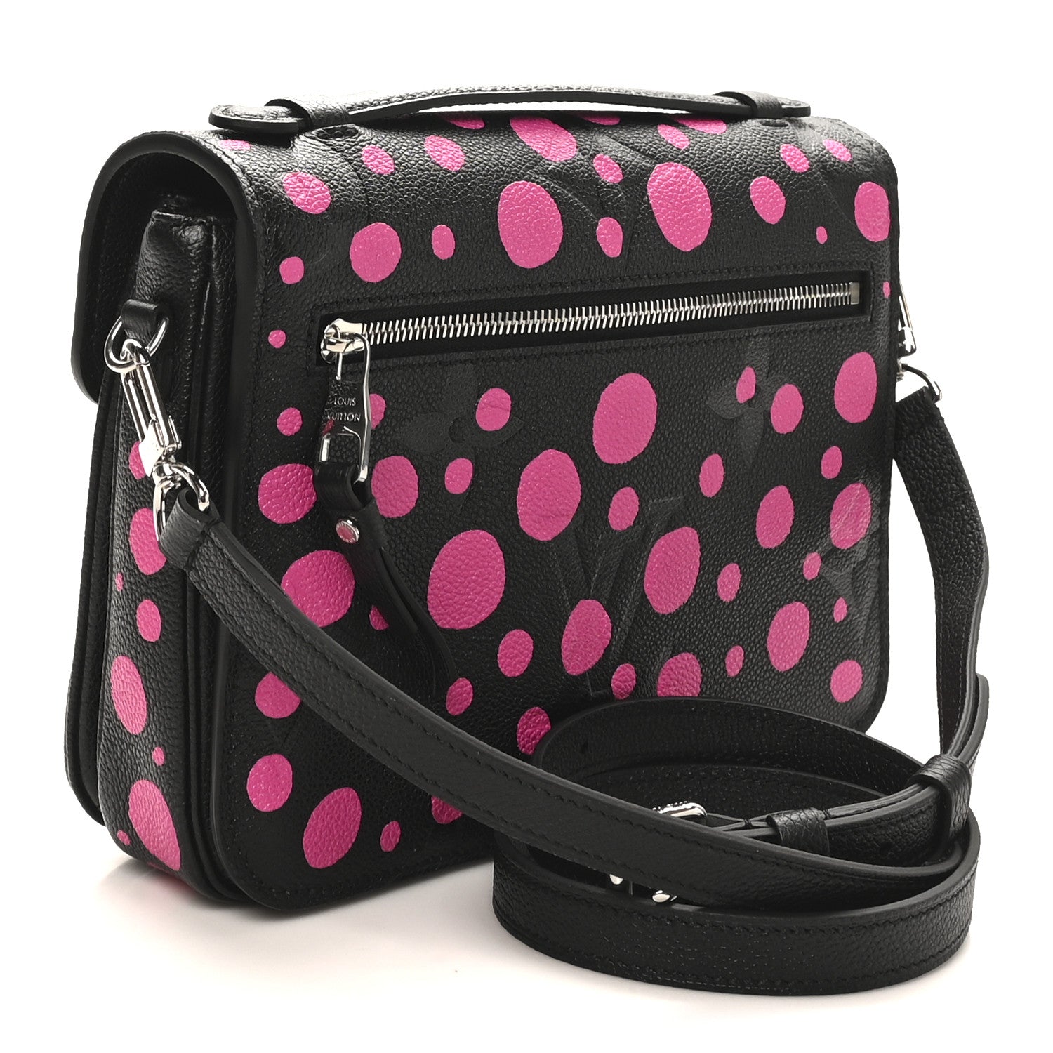 Louis Vuitton LV x YK Empreinte Monogram Giant Pochette Metis Black Fuchsia 3 of 9