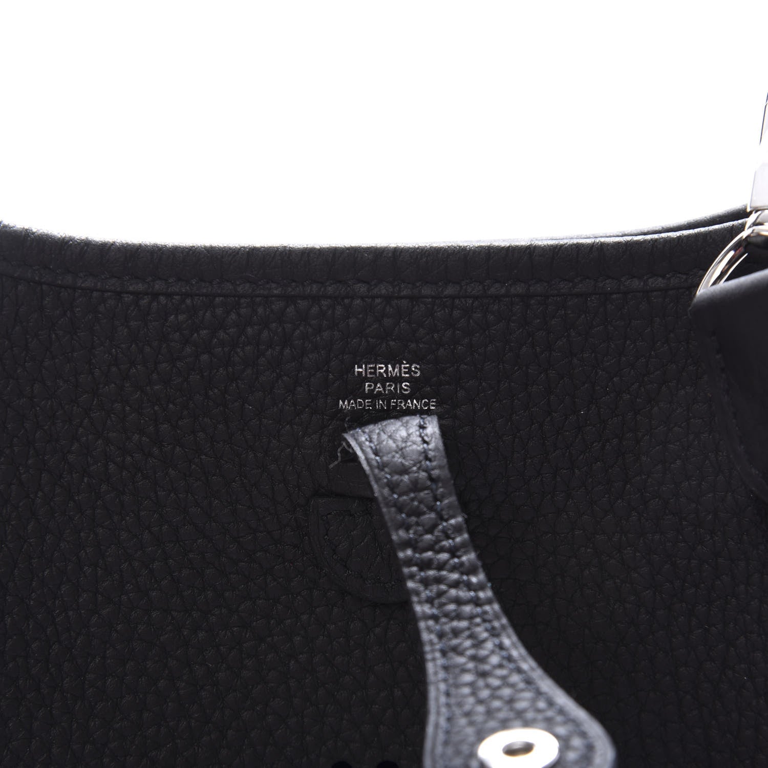 Hermes Taurillon Clemence Evelyne TPM Black 8 of 11