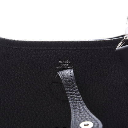Hermes Taurillon Clemence Evelyne TPM Black 8 of 11