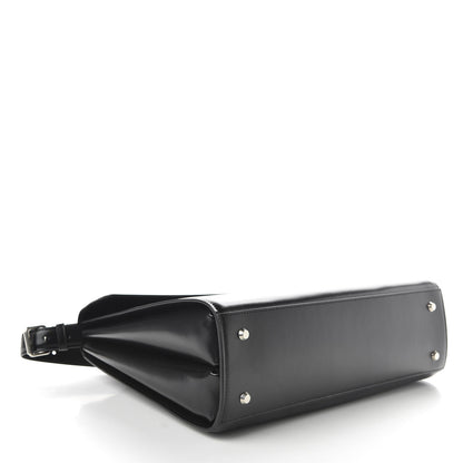Balenciaga Shiny Box Calfskin Large Ghost Shoulder Bag Black 4 of 10