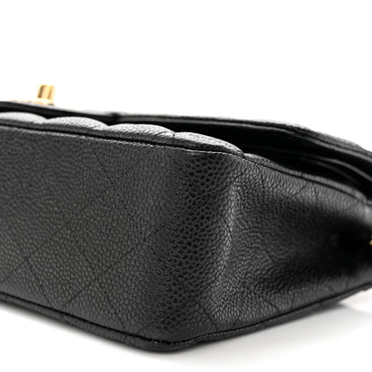 Chanel Caviar Quilted Medium Double Flap Black 10 of 11