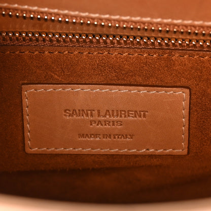 Saint Laurent Shiny Calfskin Le Fermoir Top Handle Bag Vintage Brown 6 of 10
