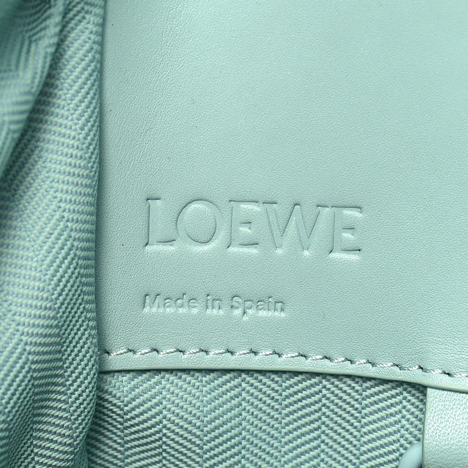 Loewe Satin Calfskin Compact Hammock Shoulder Bag Celadon Glaze 6 of 10