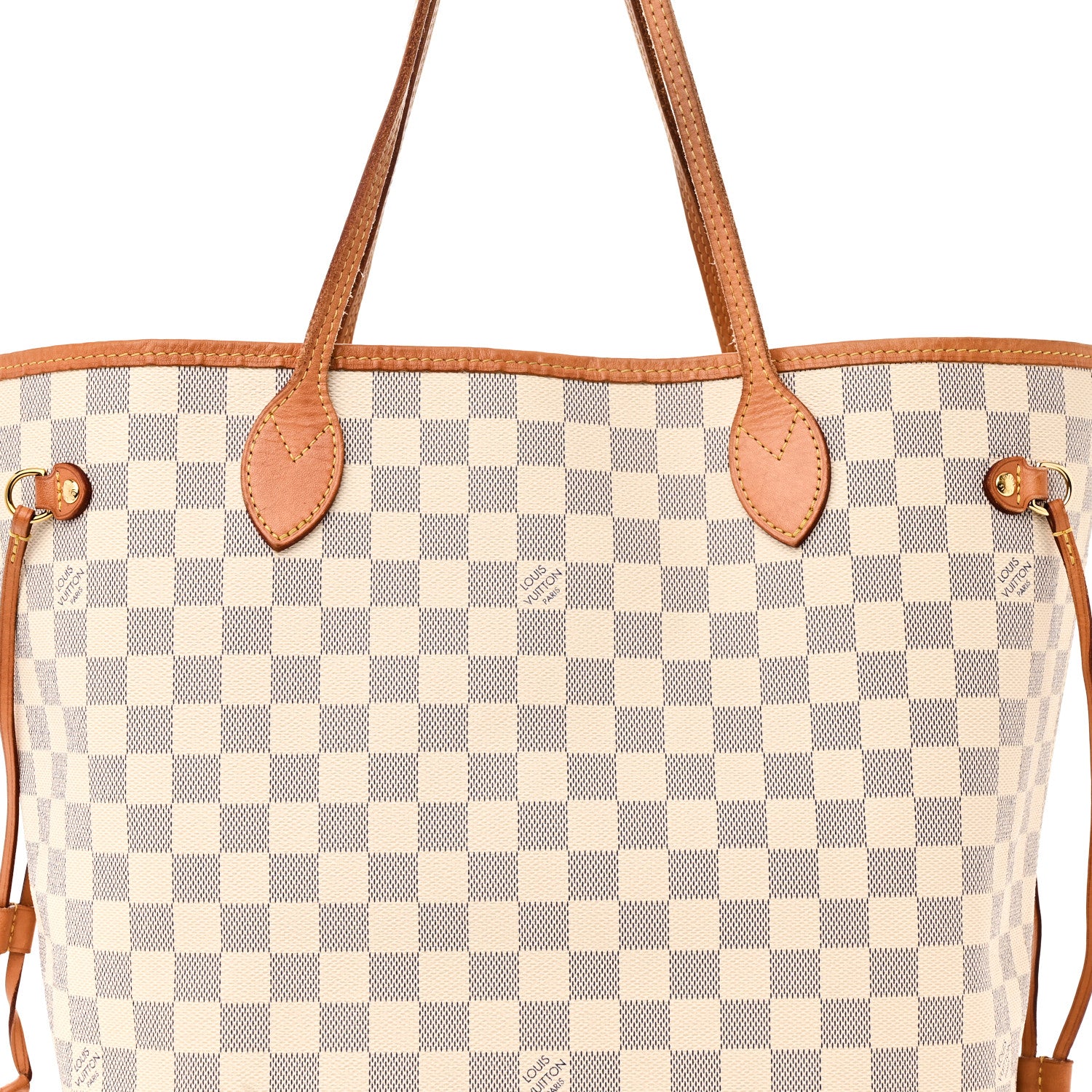Louis Vuitton Damier Azur Neo Neverfull MM Rose Ballerine 7 of 9