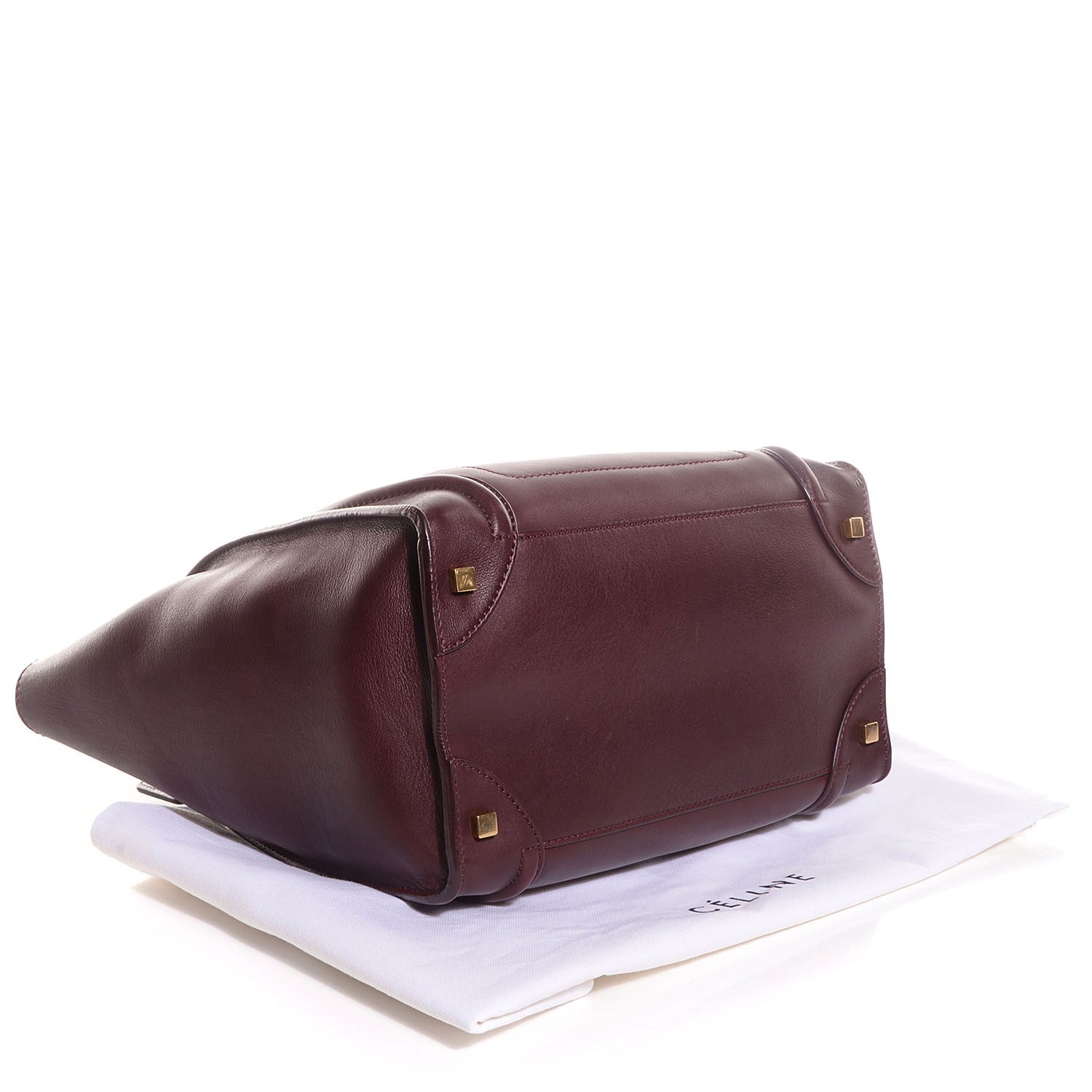 Celine Smooth Calfskin Mini Luggage Burgundy 4 of 8