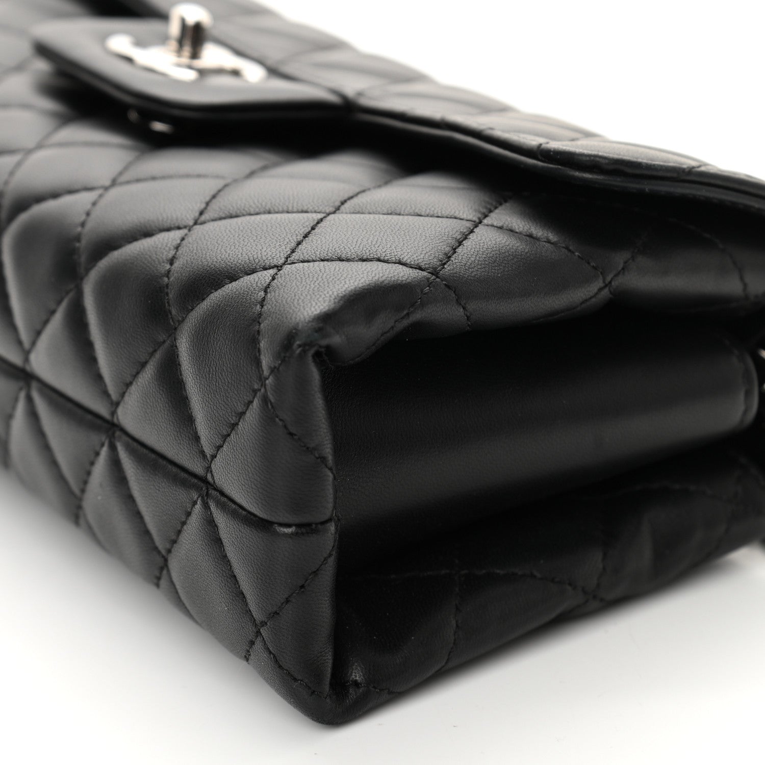 Chanel Lambskin Quilted By 4 Flap Crossbody Black 10 of 10
