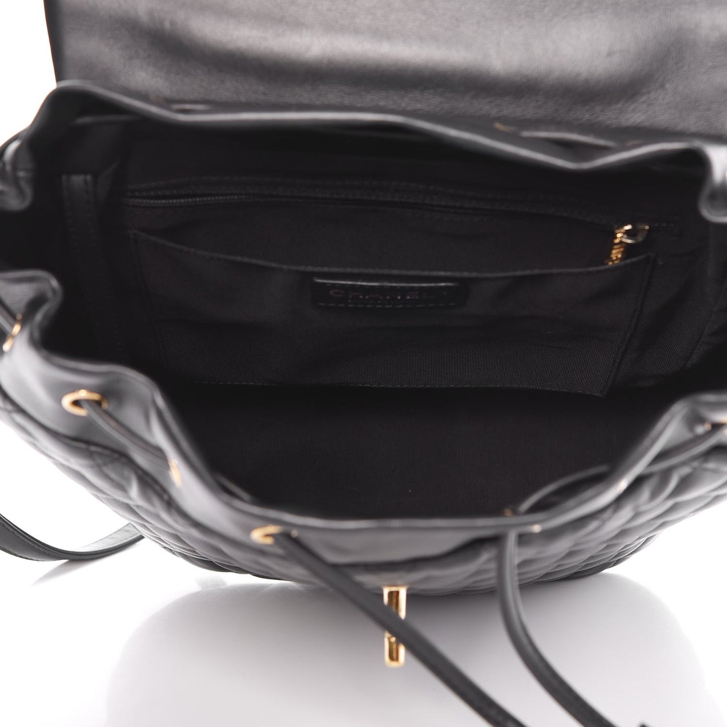 Lambskin Quilted Large Urban Spirit Backpack Black