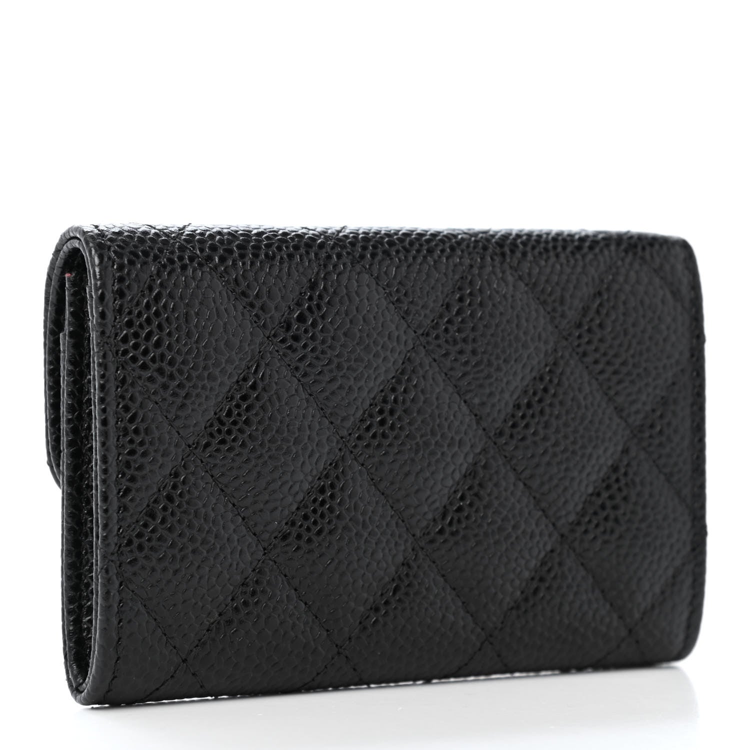 Chanel Caviar Quilted Flap Card Holder Black 2 of 4