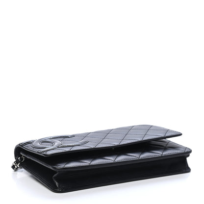Chanel Calfskin Quilted Cambon Wallet On Chain WOC Black 4 of 9