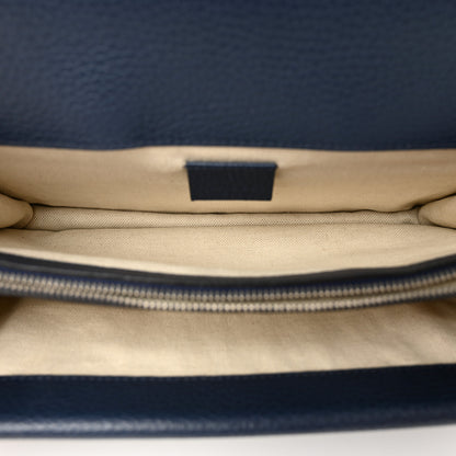 Gucci Pebbled Calfskin Small Dionysus Shoulder Bag Blue Agata 5 of 11