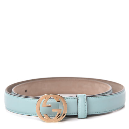 Gucci Moon Calfskin Interlocking G 25mm Belt 90 36 Ocean Wave 1 of 7