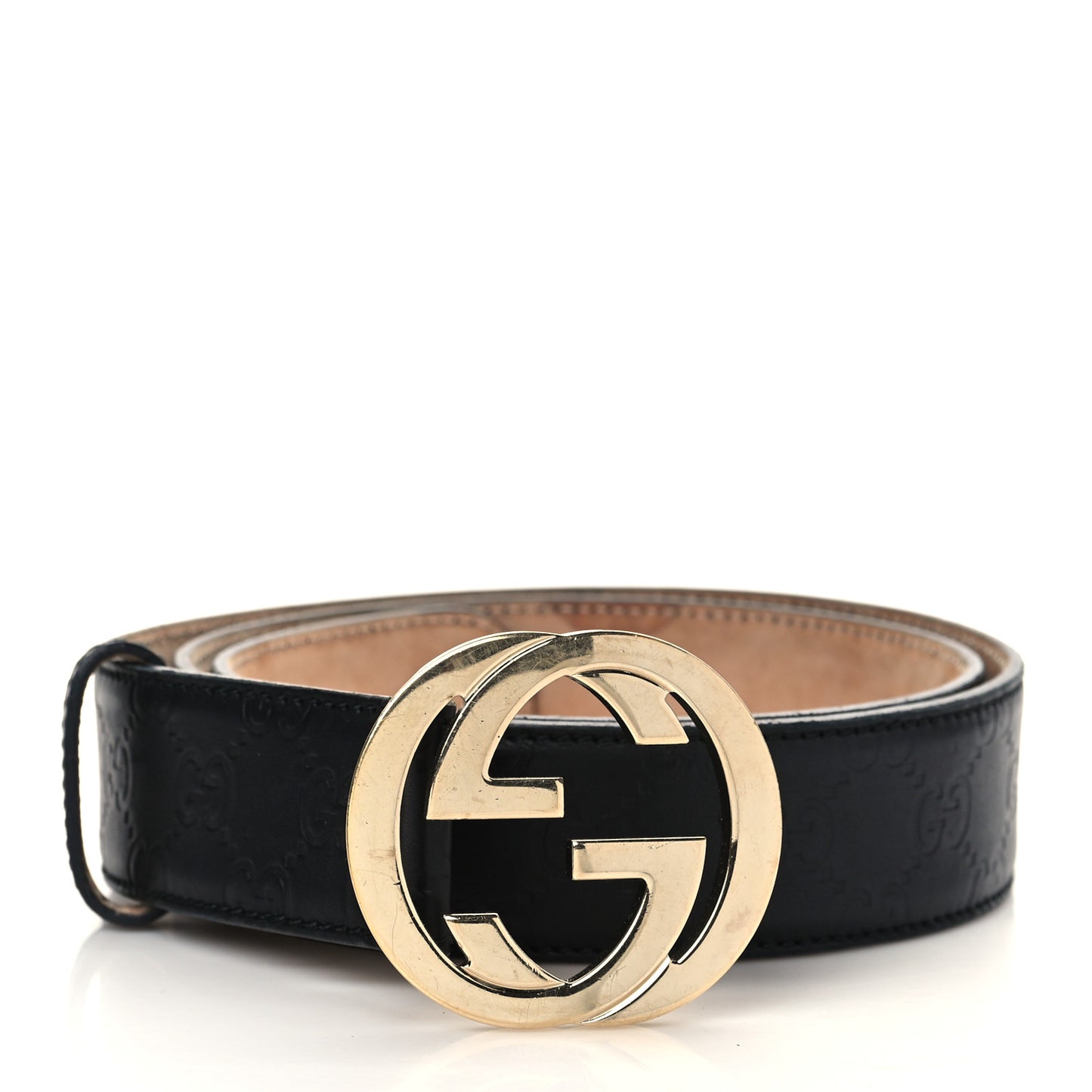 Guccissima Interlocking G 40mm Belt 100 40 Black
