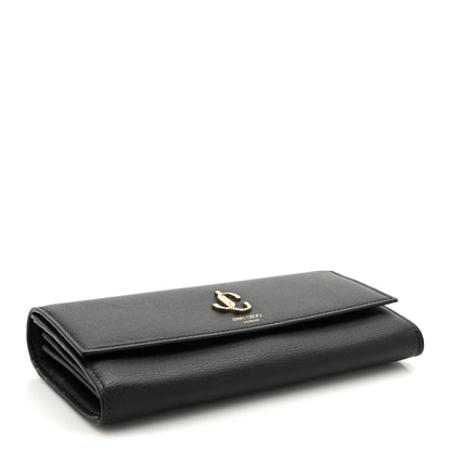 Jimmy Choo Grainy Calfskin Martina Continental Wallet Black 3 of 6