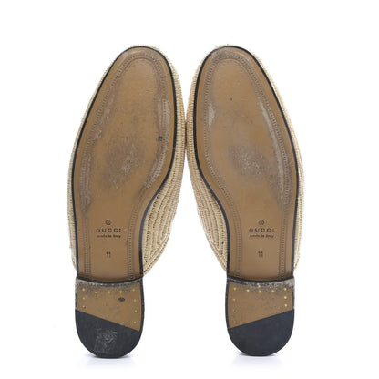 Gucci Raffia Mens Princetown Slippers 11 Naturale Sand Storm 5 of 8