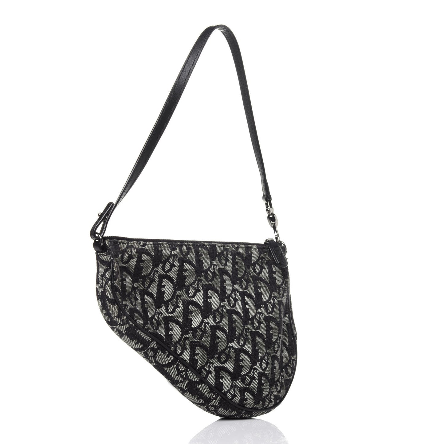 Monogram Mini Saddle Pochette Black