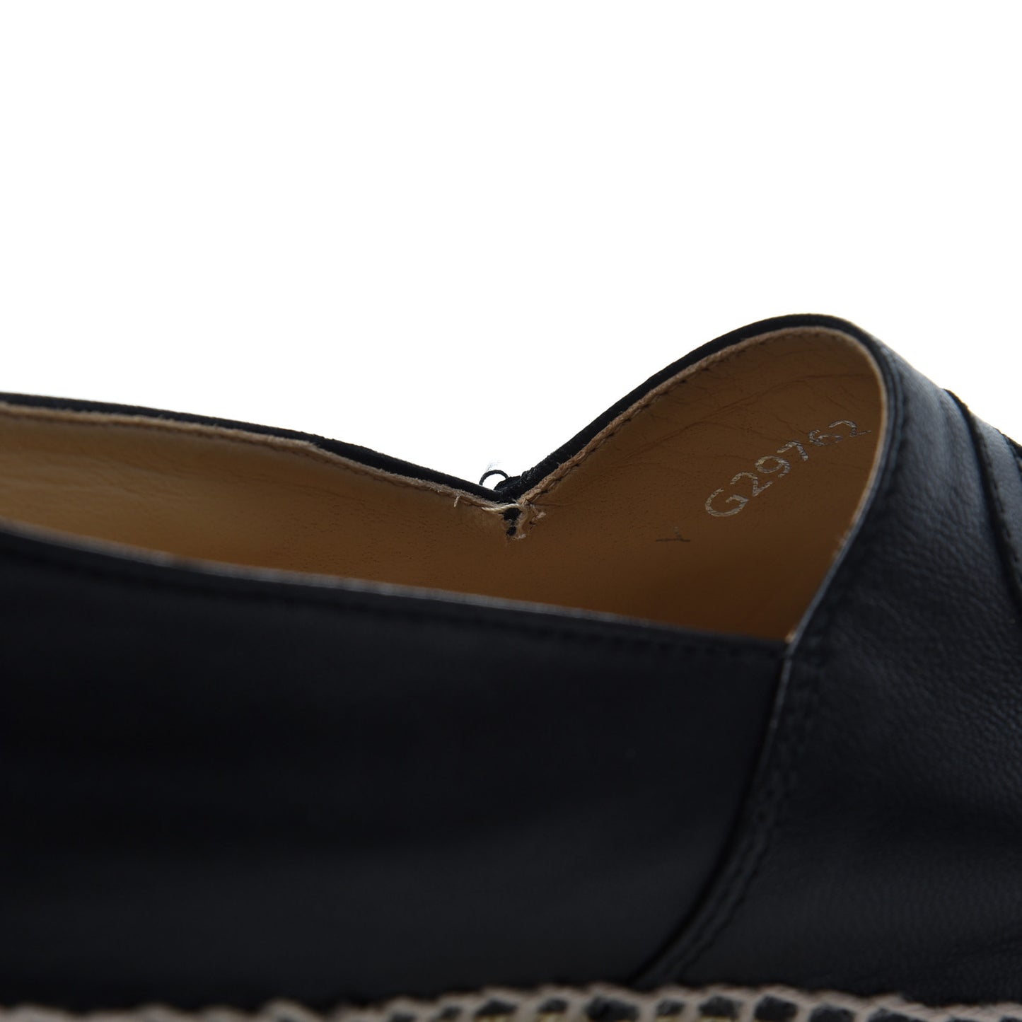 Lambskin CC Espadrilles 39 Black