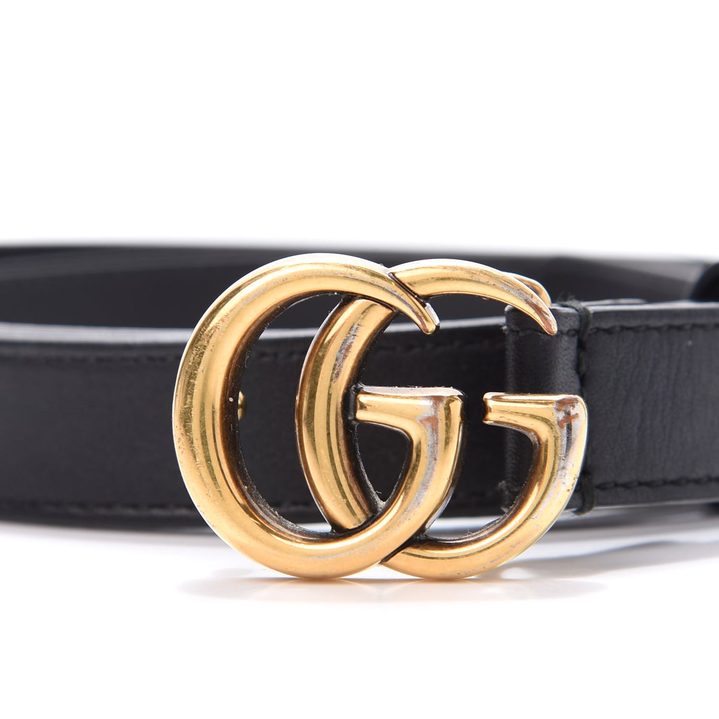 Calfskin Double G 20mm Belt 80 32 Black
