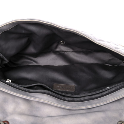 Chanel Lambskin Quilted Jumbo Coco Rain Flap Grey 5 of 27