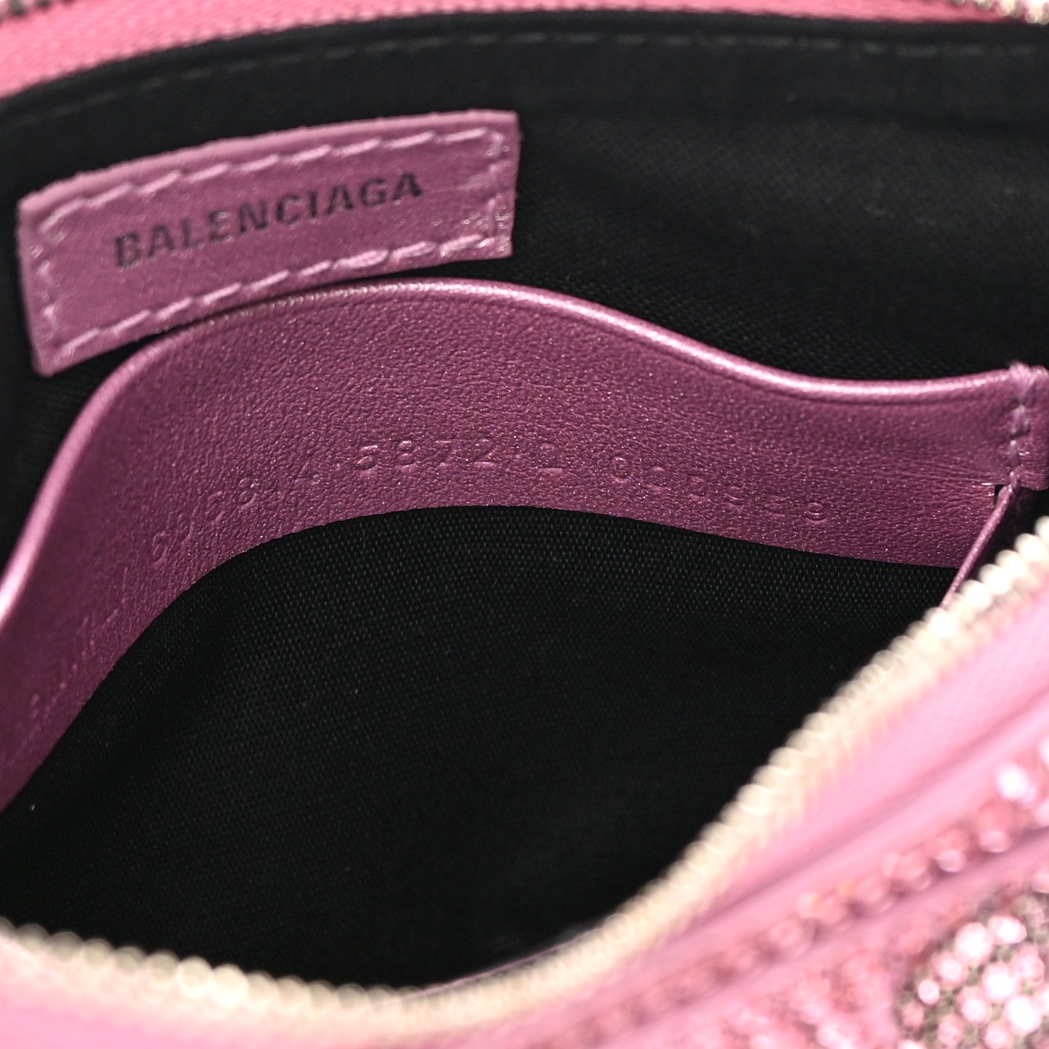 Balenciaga Strass Suede Metallic Nappa Le Cagole Mini Purse With Chain Taffy Light Pink 8 of 12