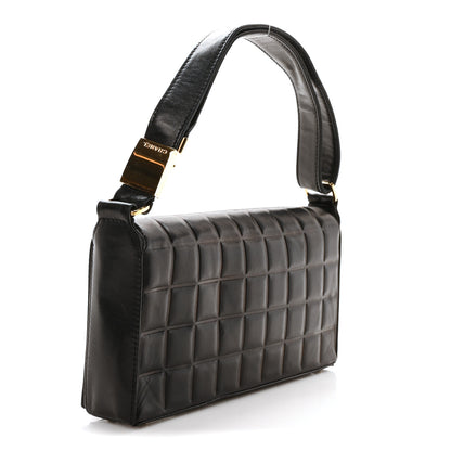 Chanel Lambskin Quilted CC Chocolate Bar Flap Black 3 of 10