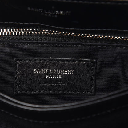 Saint Laurent Calfskin Y Quilted Monogram Toy Loulou Crossbody Bag Black 7 of 7
