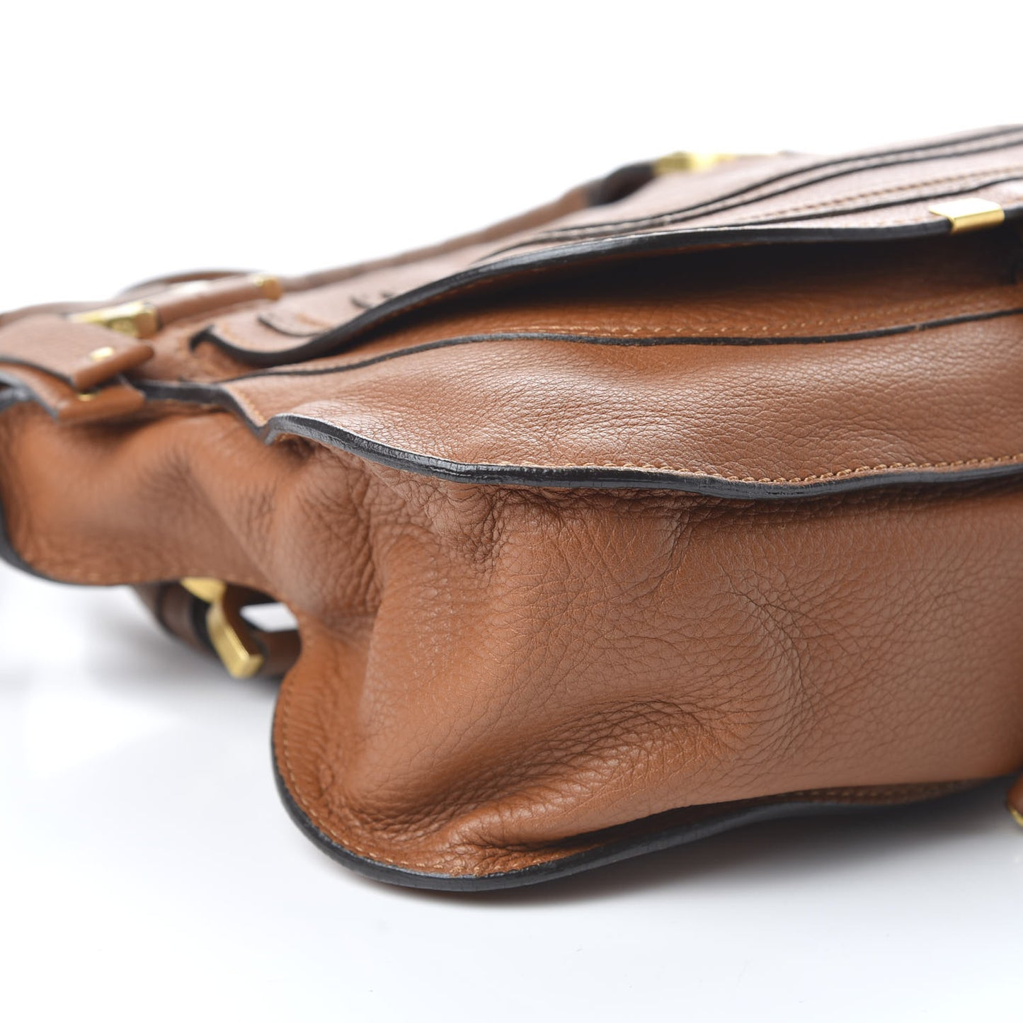 Calfskin Medium Marcie Satchel Tan