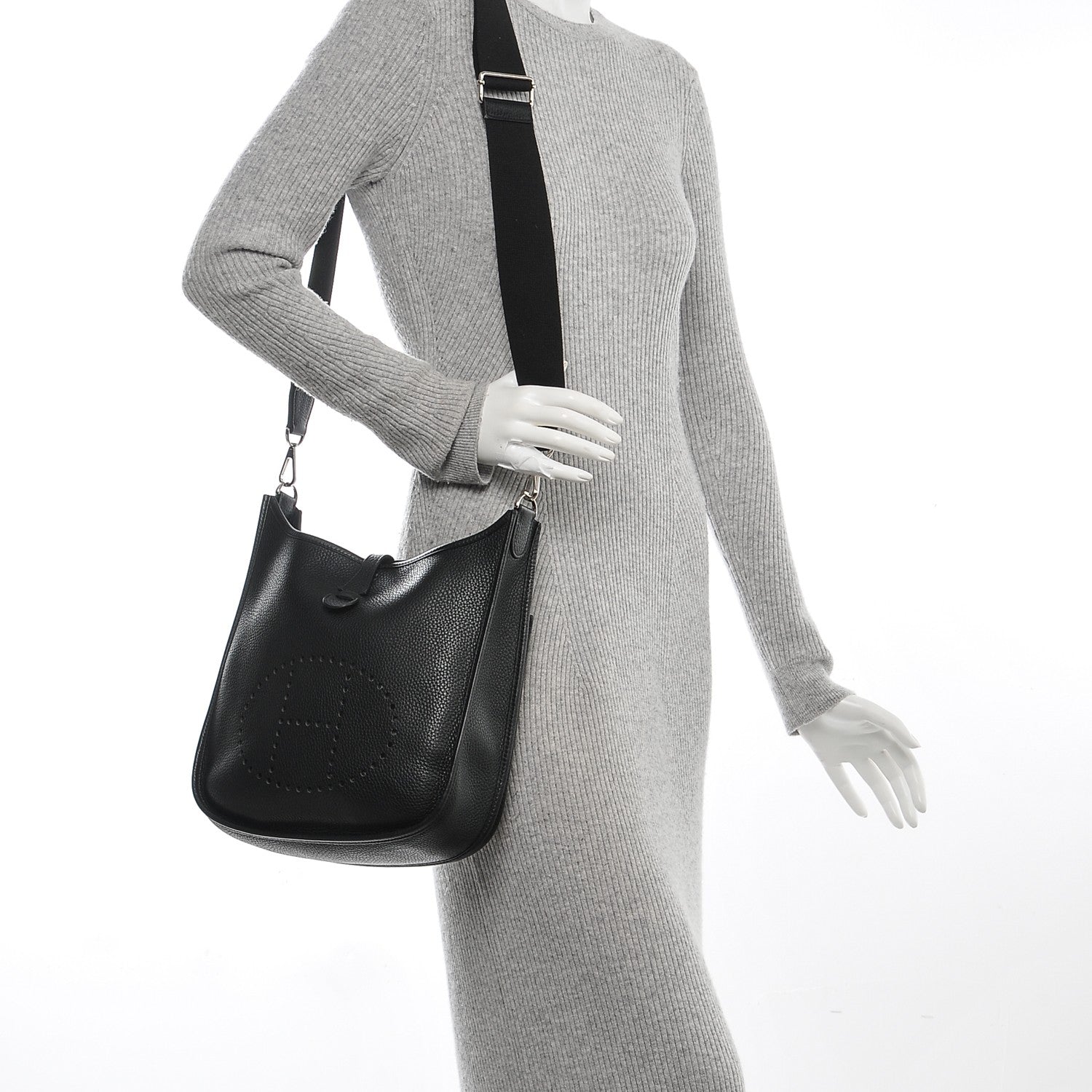 Hermes Taurillon Clemence Evelyne III PM Black 2 of 10