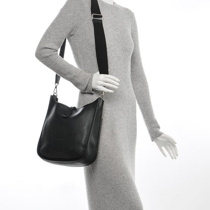 Hermes Taurillon Clemence Evelyne III PM Black 2 of 10
