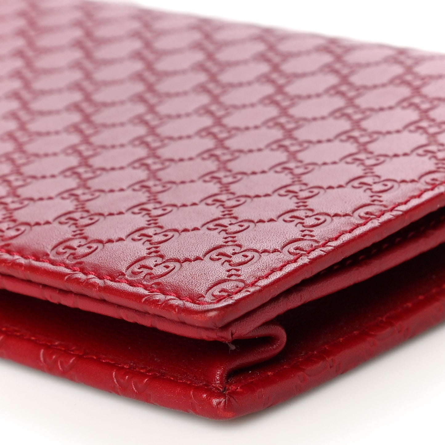 Microguccissima Crossbody Wallet Red
