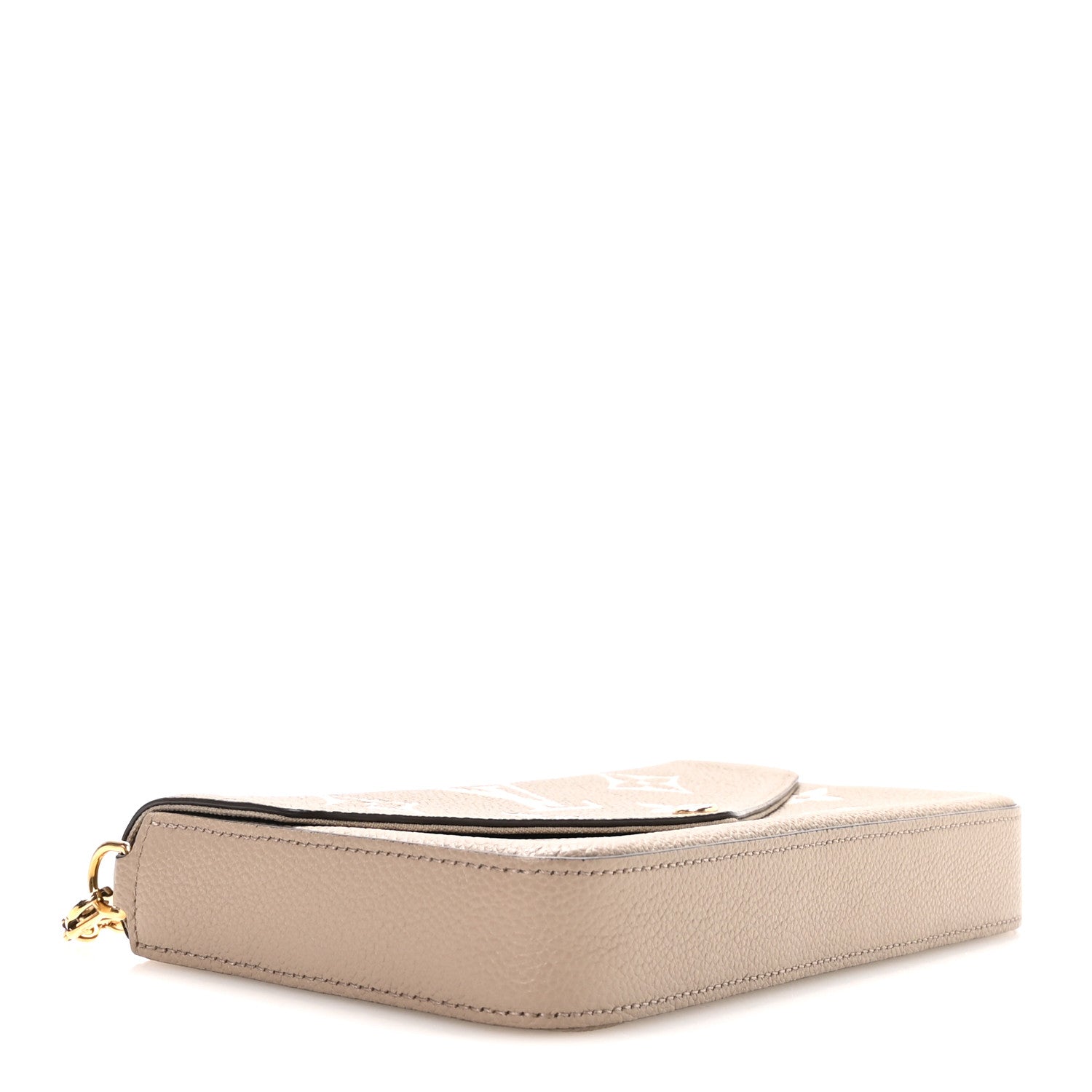 Louis Vuitton Empreinte Monogram Giant Felicie Pochette Tourterelle Creme 5 of 10