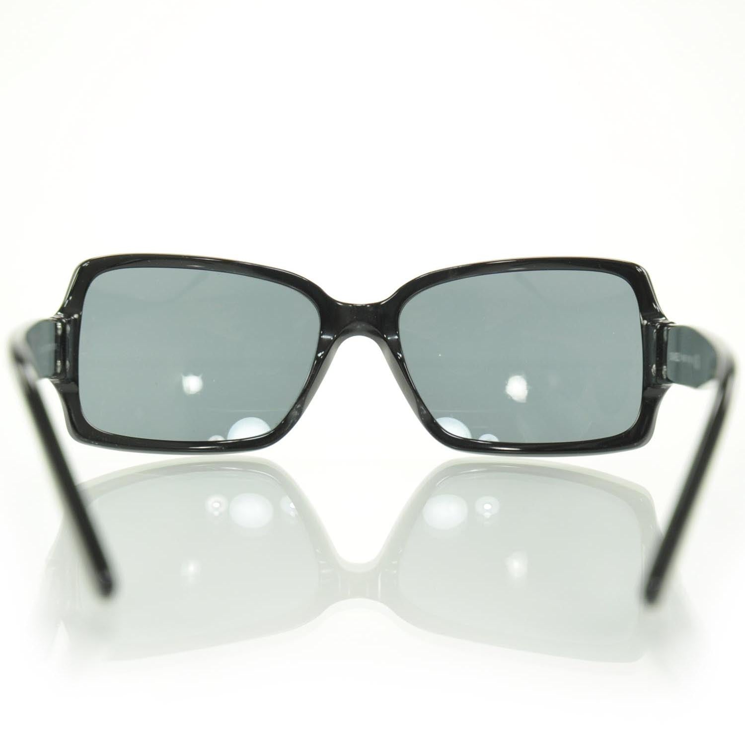 Chanel CC Sunglasses 5030 Black 25371 – FASHIONPHILE