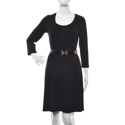 Hermes Box Togo 32mm H Belt 90 Black Gold 2 of 6