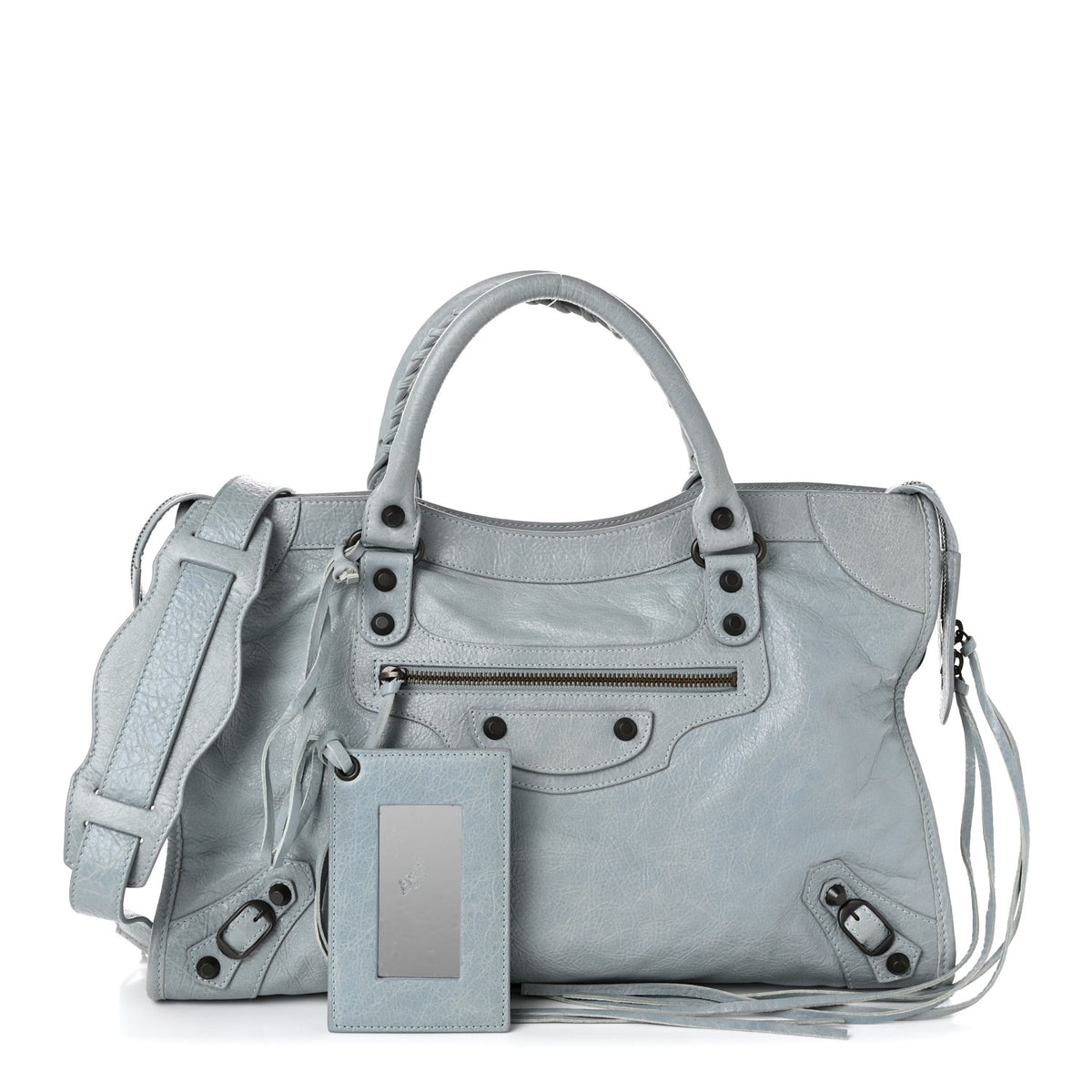 Balenciaga Agneau Classic Hardware City Bleu Acier Ciel 3 of 12