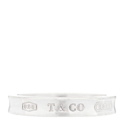 Tiffany Sterling Silver Narrow 1837 Band Ring 57 8 1 of 5