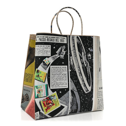 Bottega Veneta Printed Calfskin Medium Newspaper Tote Bag 3 of 11