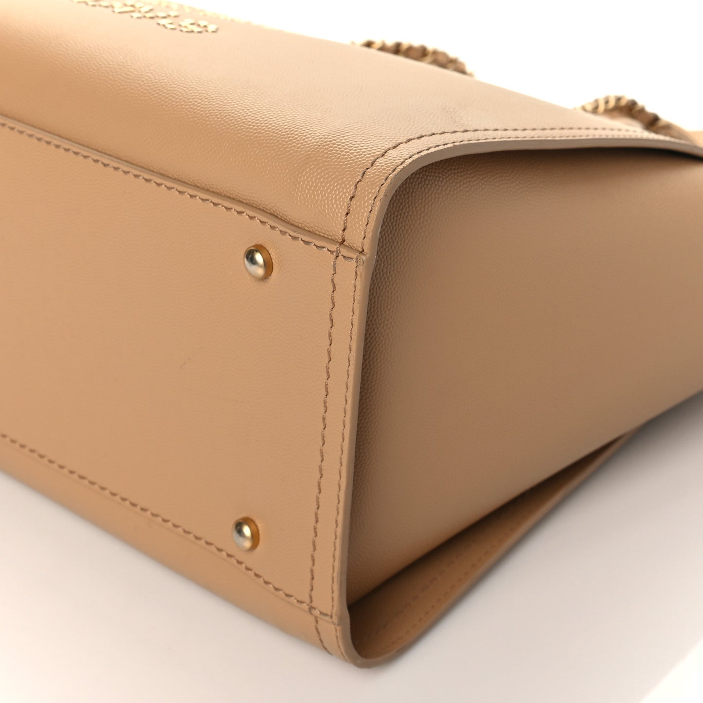 Caviar Small Studded Deauville Tote Beige