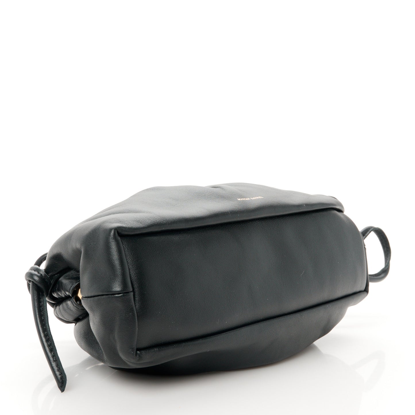 Lambskin Mini Cloud Clutch Black Flamma