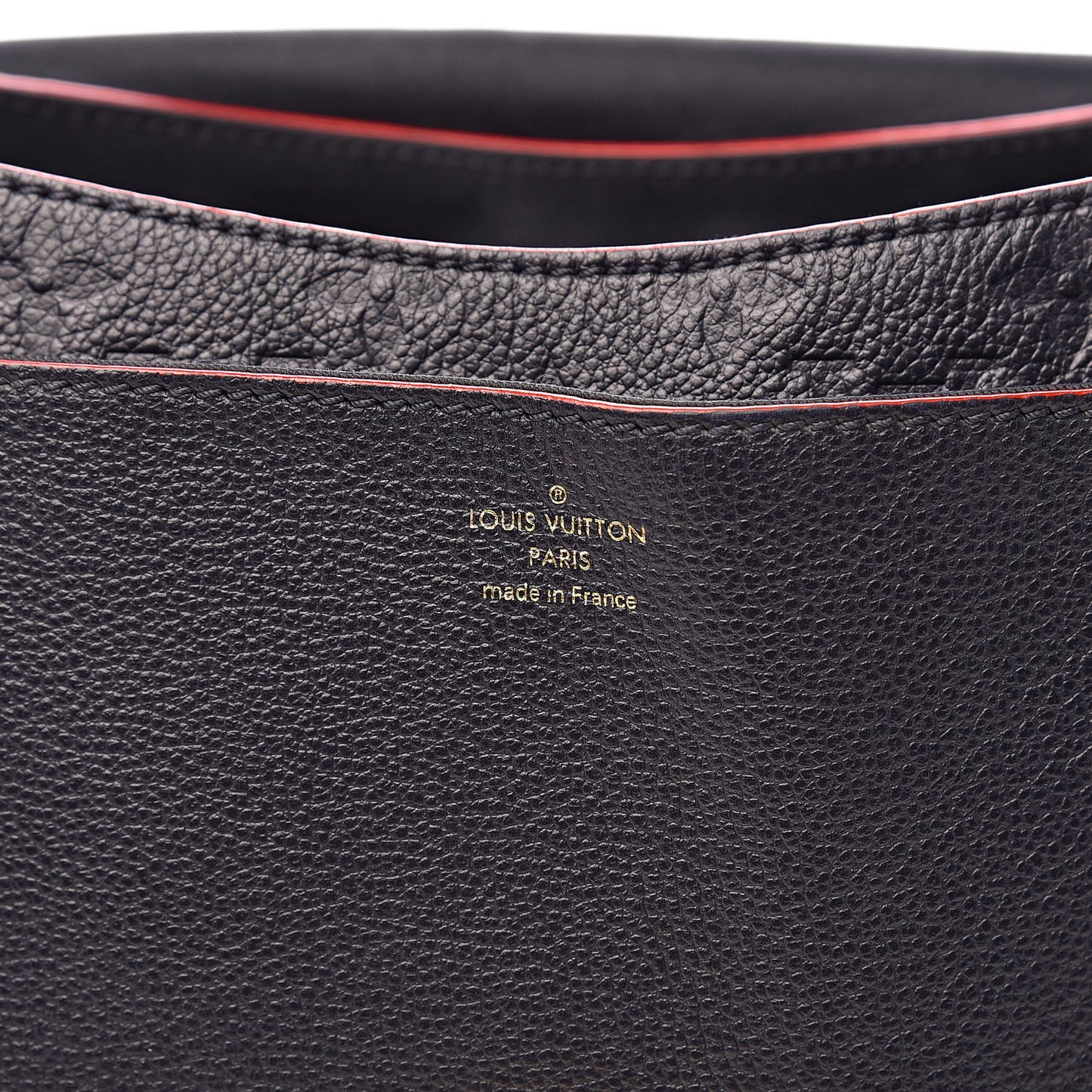 Empreinte Blanche MM Marine Rouge
