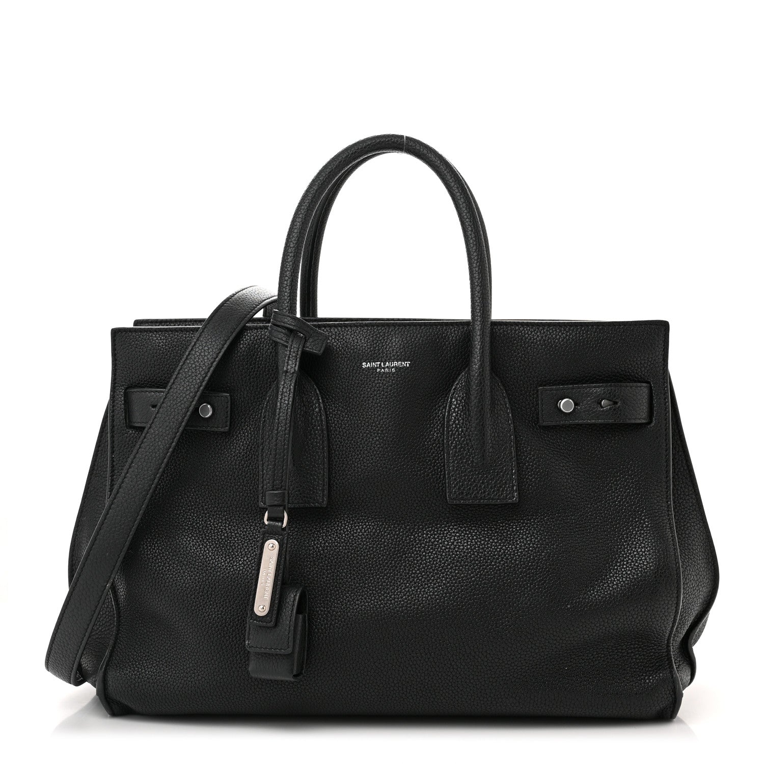 Saint Laurent Grained Calfskin Small Supple Sac De Jour Black 1 of 16