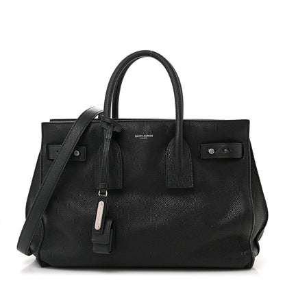 Saint Laurent Grained Calfskin Small Supple Sac De Jour Black 1 of 16