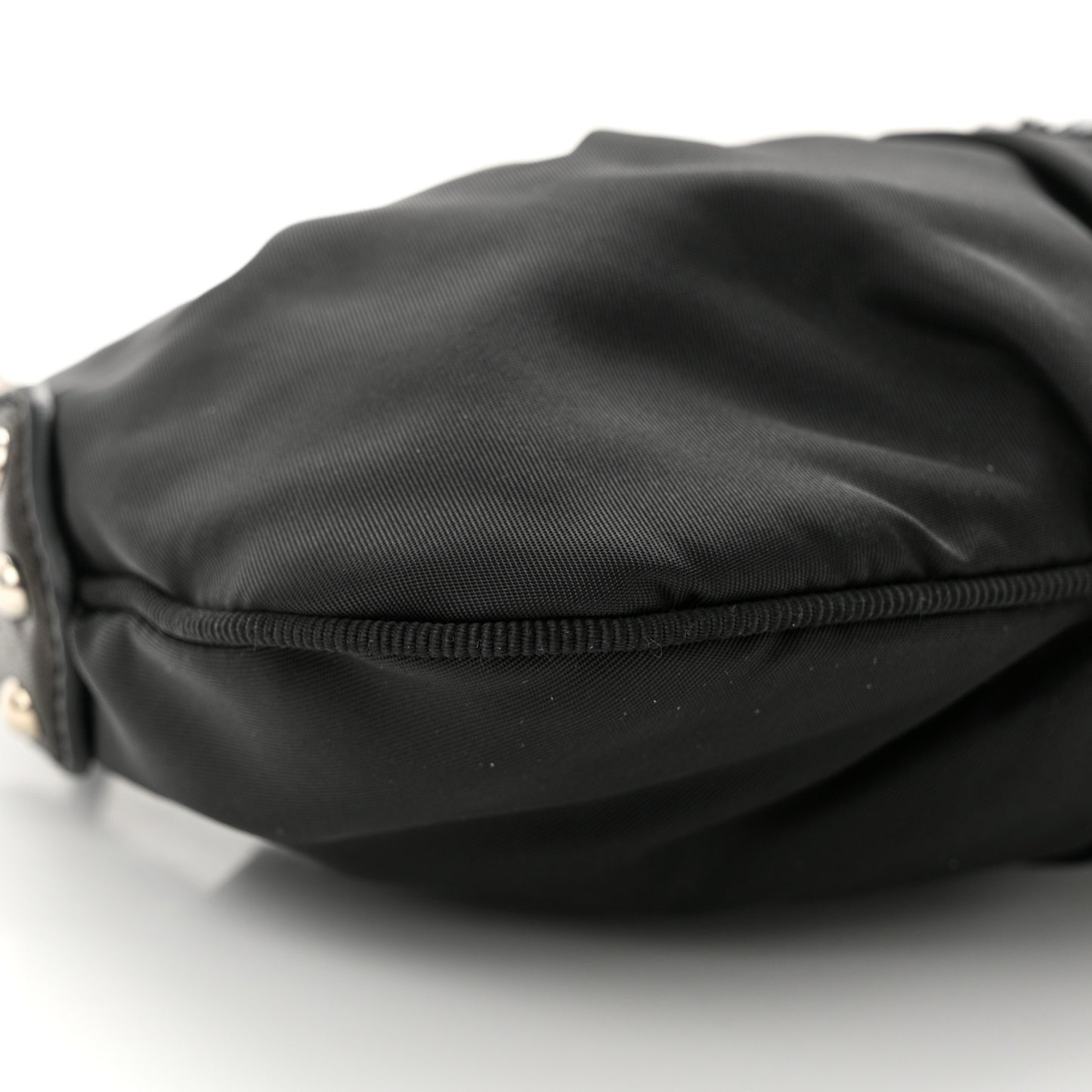 Tessuto Nylon Beaded Bag Black