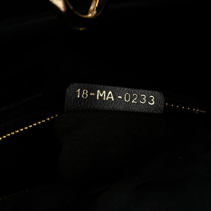 Christian Dior Lambskin Cannage Medium Lady Dior Black 7 of 11