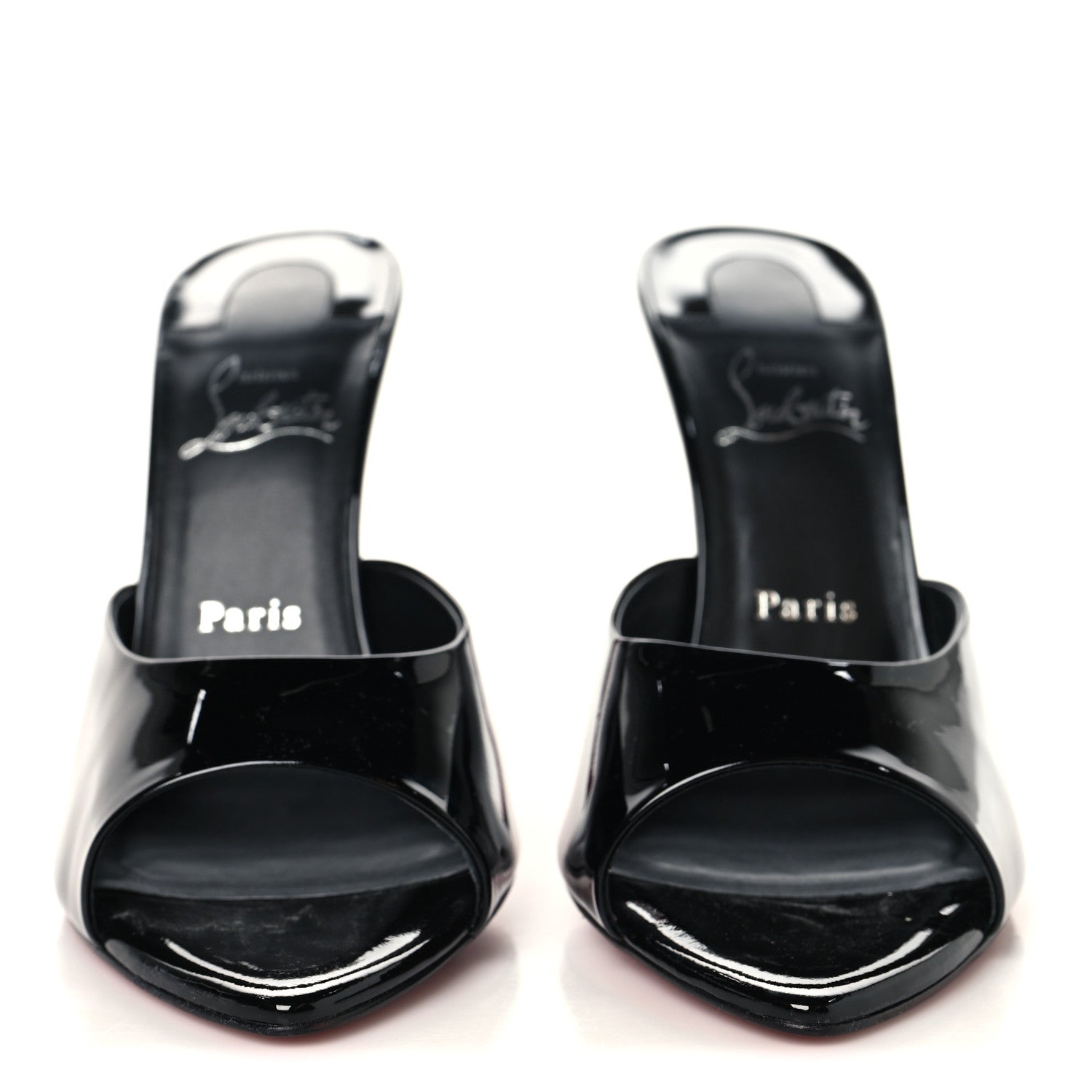 Christian Louboutin Patent Miss Z 100 Mule 41 Lin Black 3 of 10