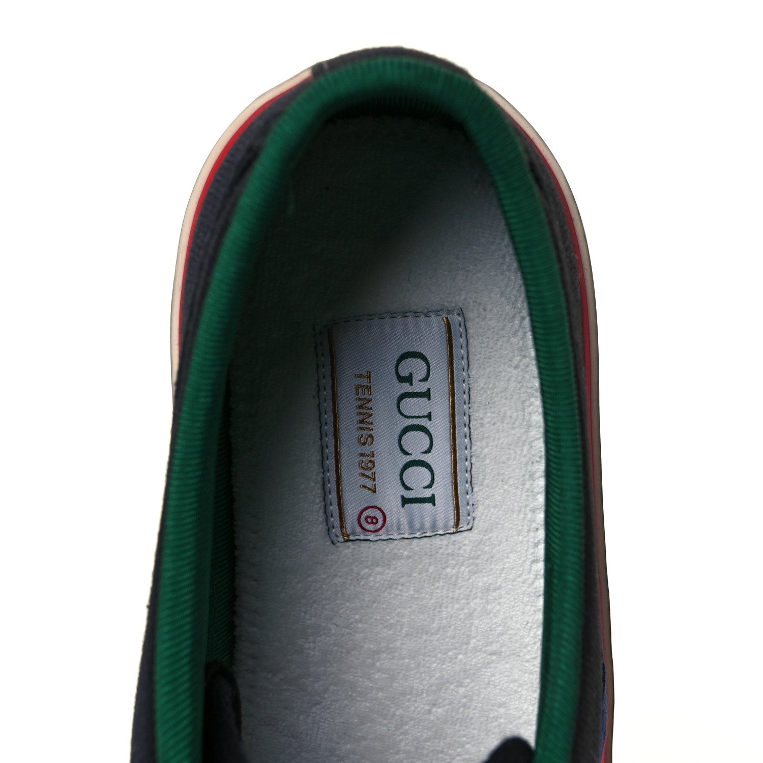 Gucci Canvas Web Mens 1977 Tennis Sneakers 8 Black 7 of 8